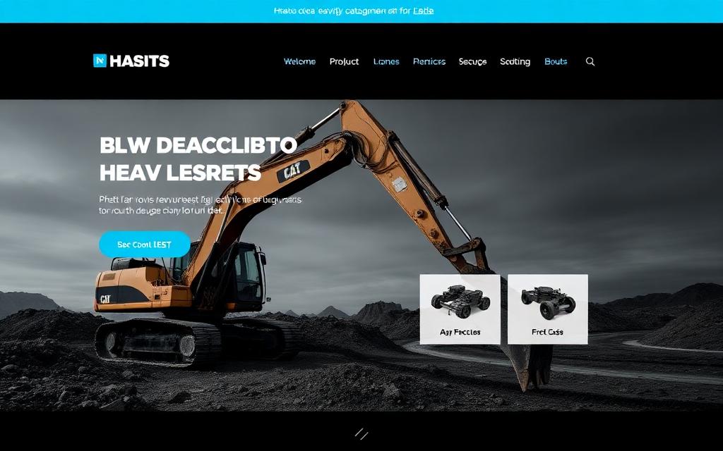 Heavy Machinery Website Demo — Website Development concept preview